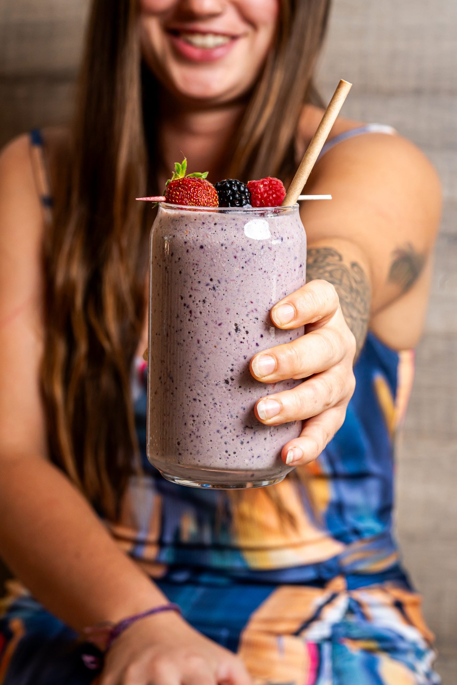 smoothie casero para brunch saludable en Vitoria